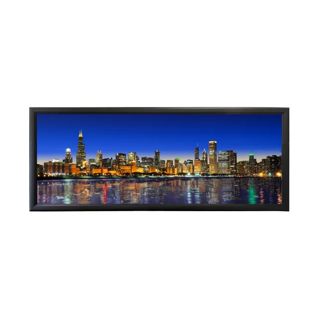 Chicago Skyline Printed Framed Canvas